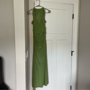 NWT High Neck Mesh Maxi Dress with Open Back